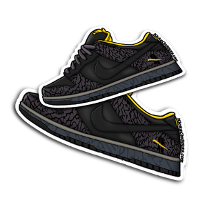 SB Dunk Low "Yellow Curb" Sneaker Sticker