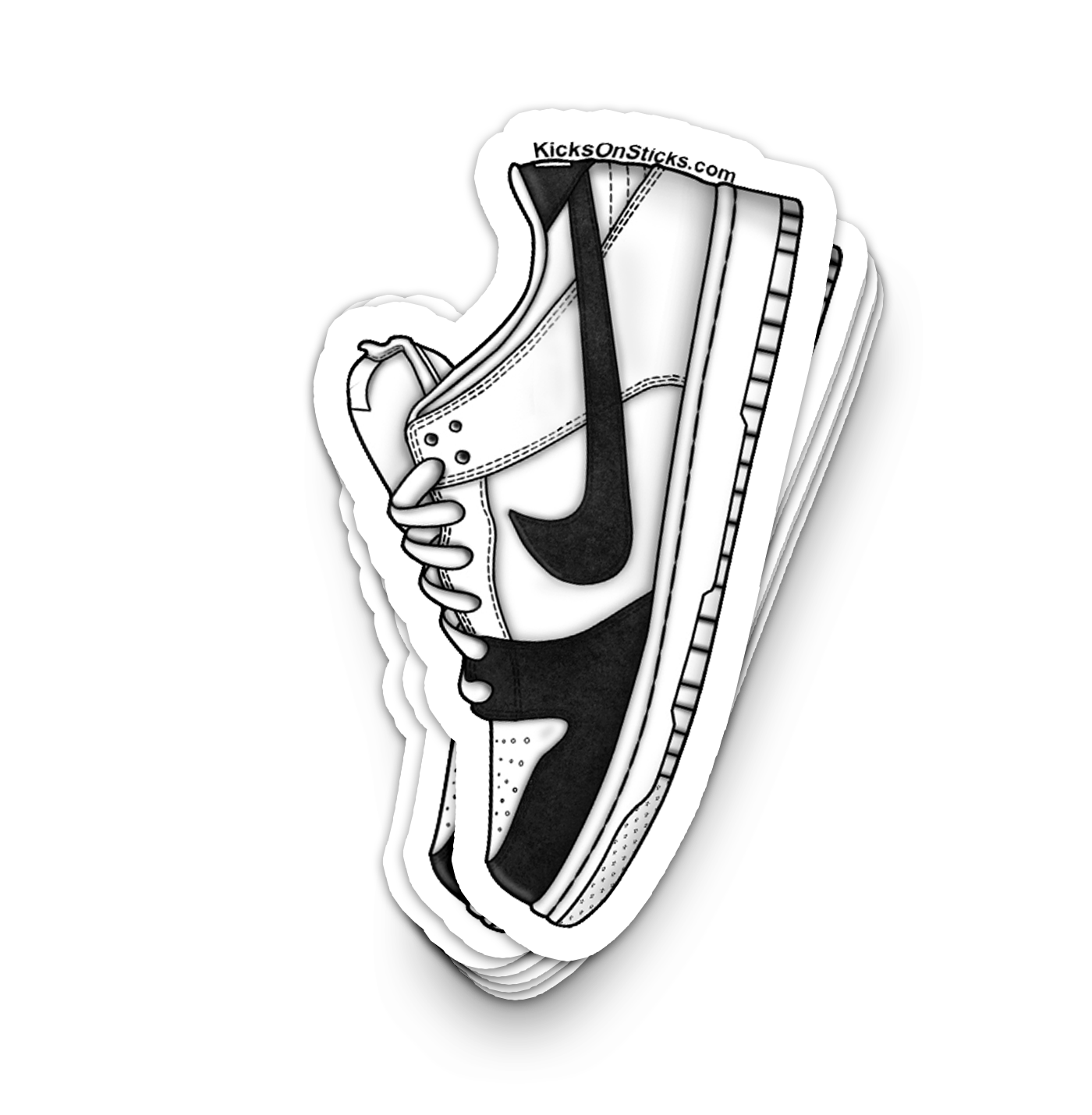 SB Dunk Low "Yin Yang B" Sneaker Sticker