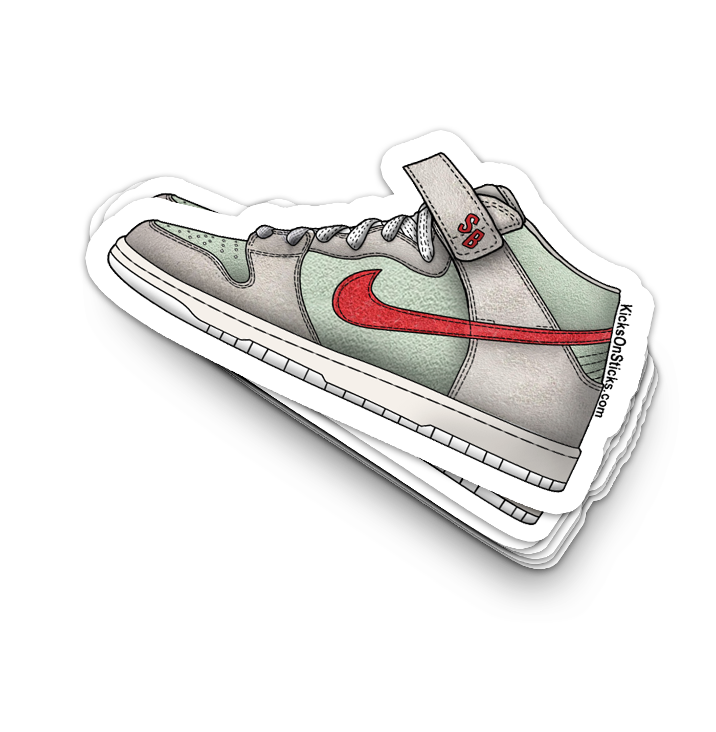 SB Dunk Mid "420 White Widow" Sneaker Sticker