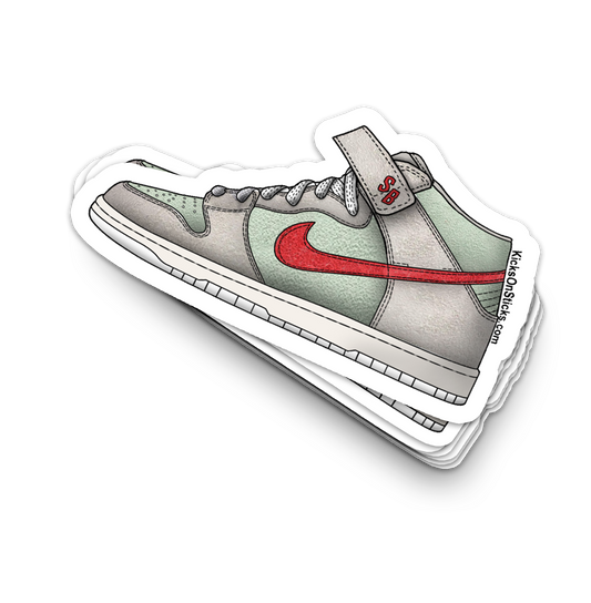 SB Dunk Mid "420 White Widow" Sneaker Sticker
