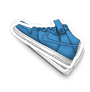 SB Dunk Mid "Blue Ripcord" Sneaker Sticker