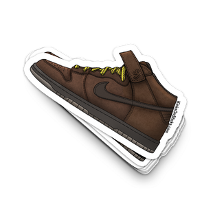 SB Dunk Mid "Chocolate" Sneaker Sticker