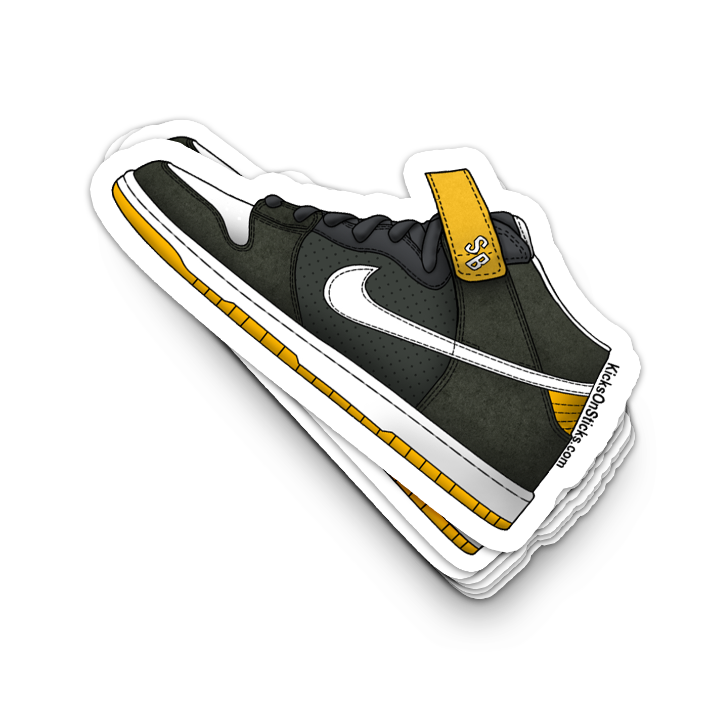 SB Dunk Mid "Green Bay" Sneaker Sticker