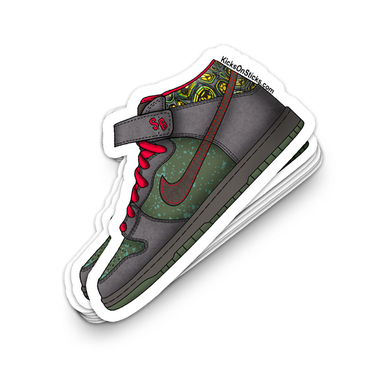 SB Dunk Mid "Moat" Sneaker Sticker