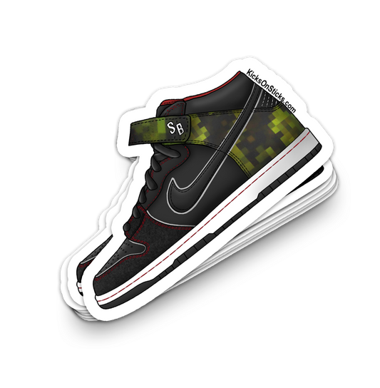 SB Dunk Mid "Nitraid Digi Camo" Sneaker Sticker