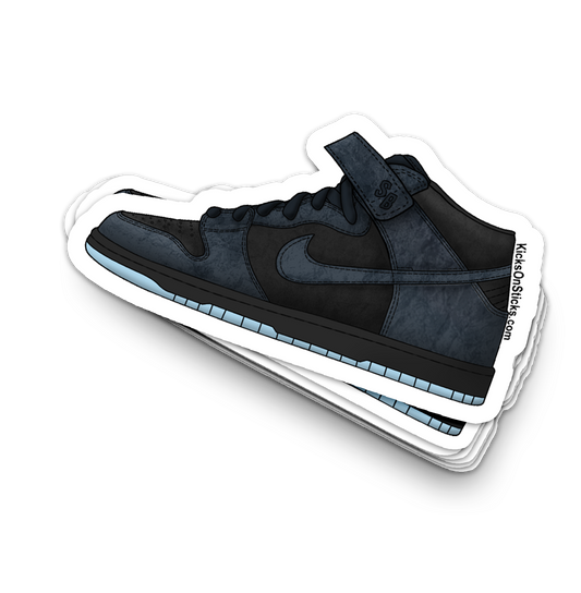 SB Dunk Mid "Obsidian Navy Blue" Sneaker Sticker