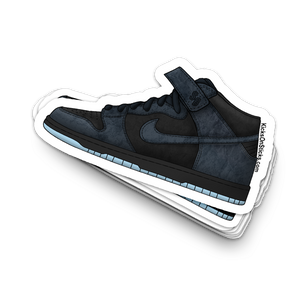 SB Dunk Mid "Obsidian Navy Blue" Sneaker Sticker