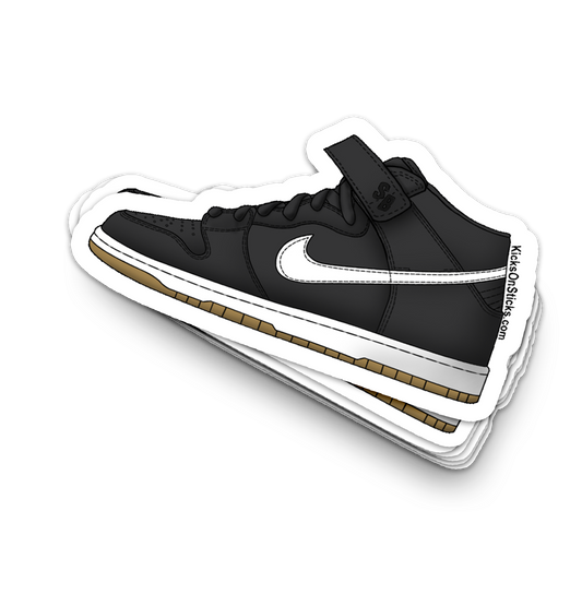 SB Dunk Mid "Orange Label Black" Sneaker Sticker