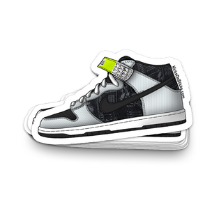 SB Dunk Mid "Skate Mental" Sneaker Sticker
