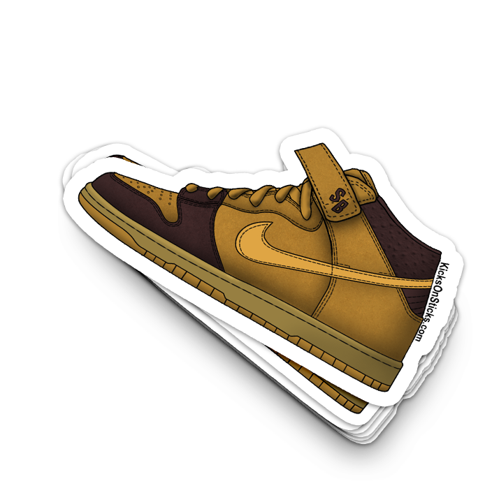 SB Dunk Mid "Wheat" Sneaker Sticker