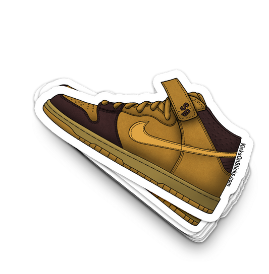 SB Dunk Mid "Wheat" Sneaker Sticker