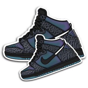 SB Dunk High "Black Sheep Hornets" Sneaker Sticker