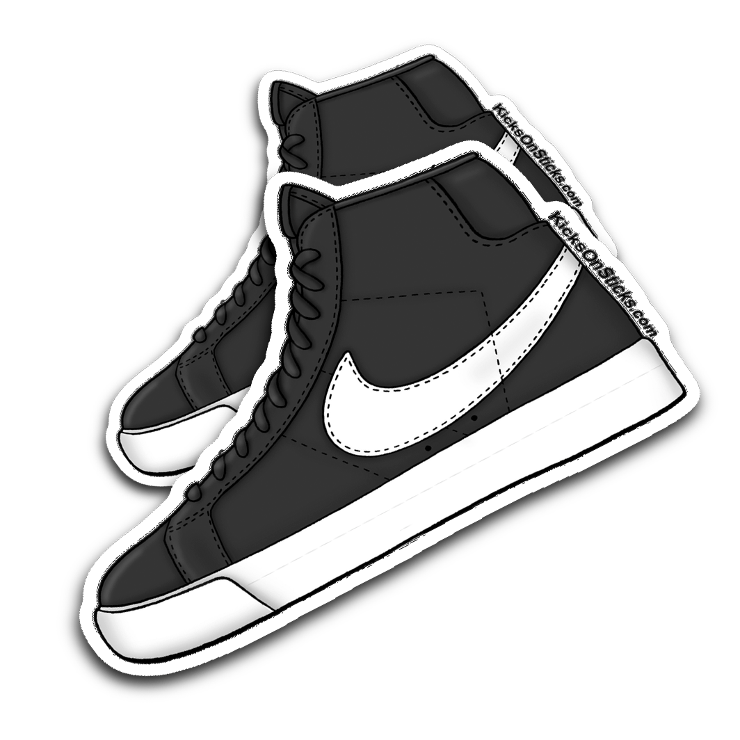 nike blazer sb high black white