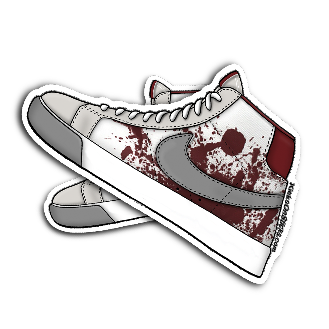 SB Blazer "Blood Splatter" Sneaker Sticker