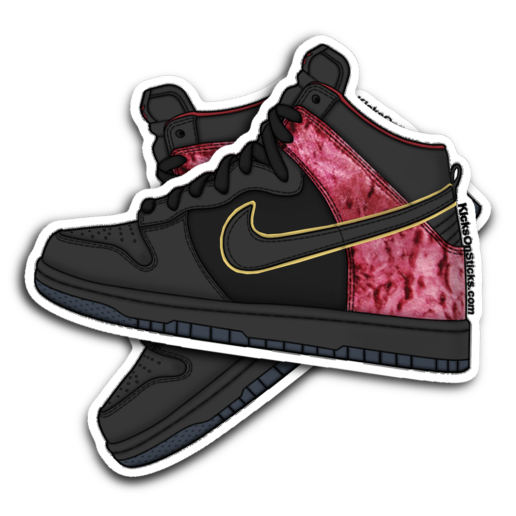 SB Dunk High "Bloody Sunday" Sneaker Sticker