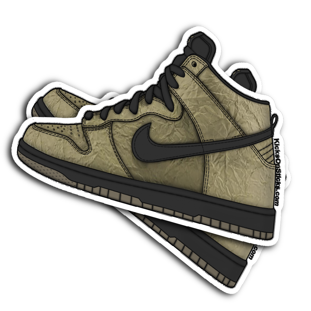 SB Dunk High "Brown Bag" Sneaker Sticker