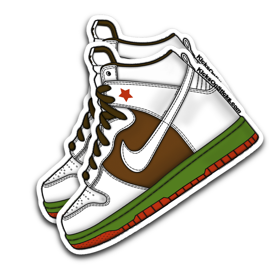 SB Dunk High "Cali" Sneaker Sticker