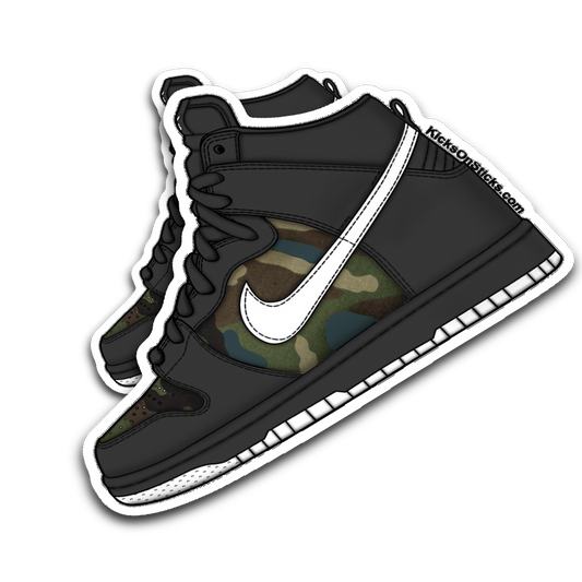 SB Dunk High "Camo" Sneaker Sticker