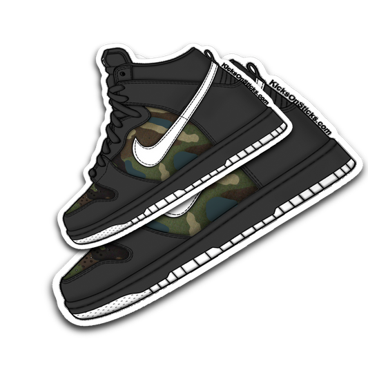 SB Dunk High "Camo" Sneaker Sticker