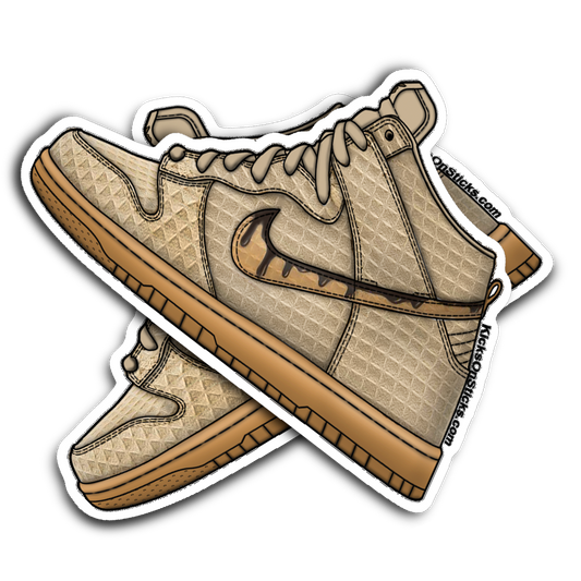 SB Dunk High "Chicken Waffles" Sneaker Sticker