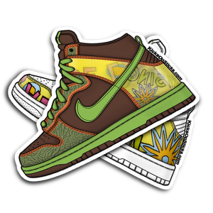 SB Dunk High "De La Brown" Sneaker Sticker