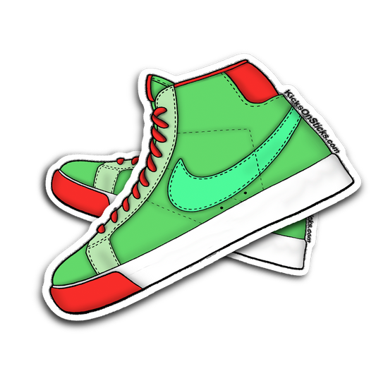 SB Blazer "Green Spark" Sneaker Sticker