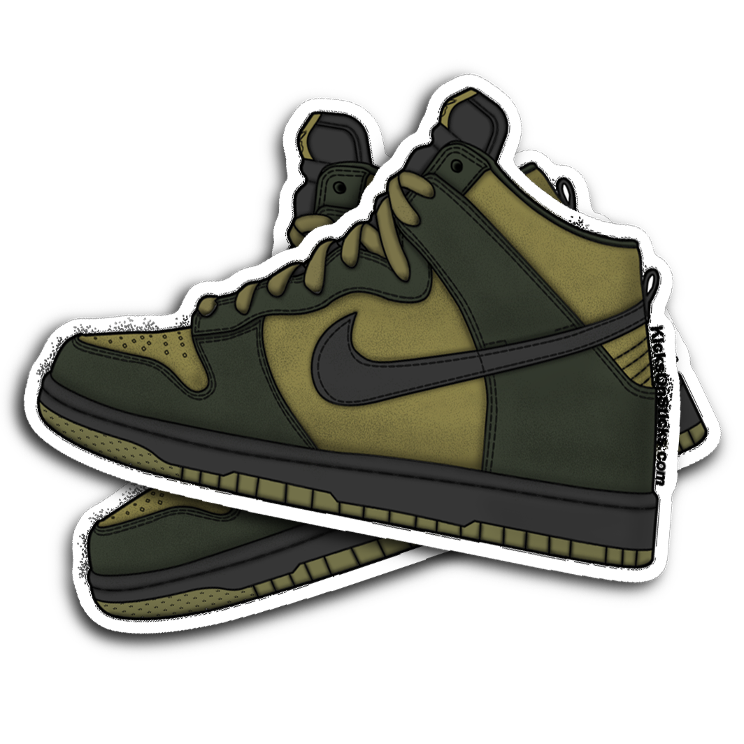 SB Dunk High "Hulk" Sneaker Sticker