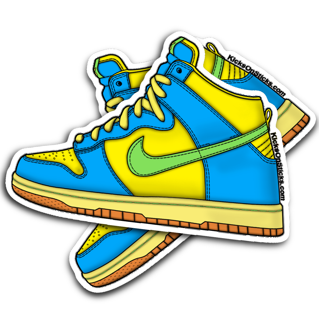 SB Dunk High "Marge" Sneaker Sticker