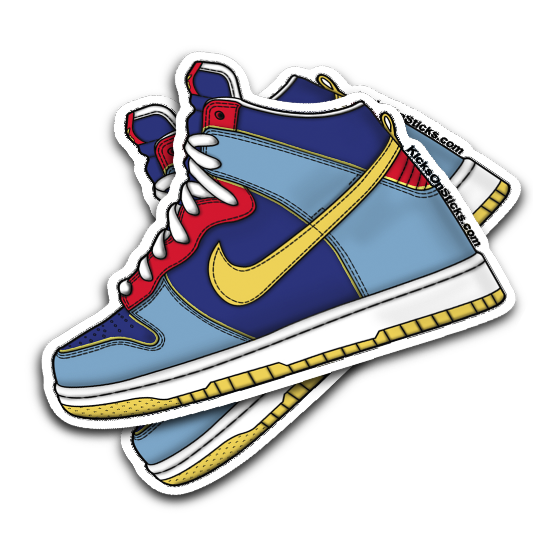 SB Dunk High "Pacman" Sneaker Sticker