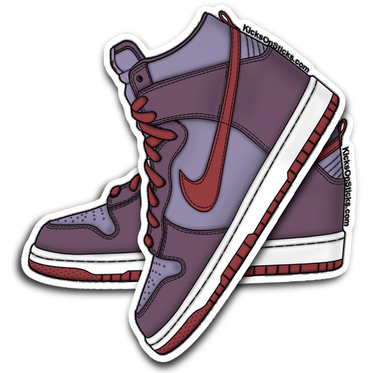 SB Dunk High "Plum" Sneaker Sticker