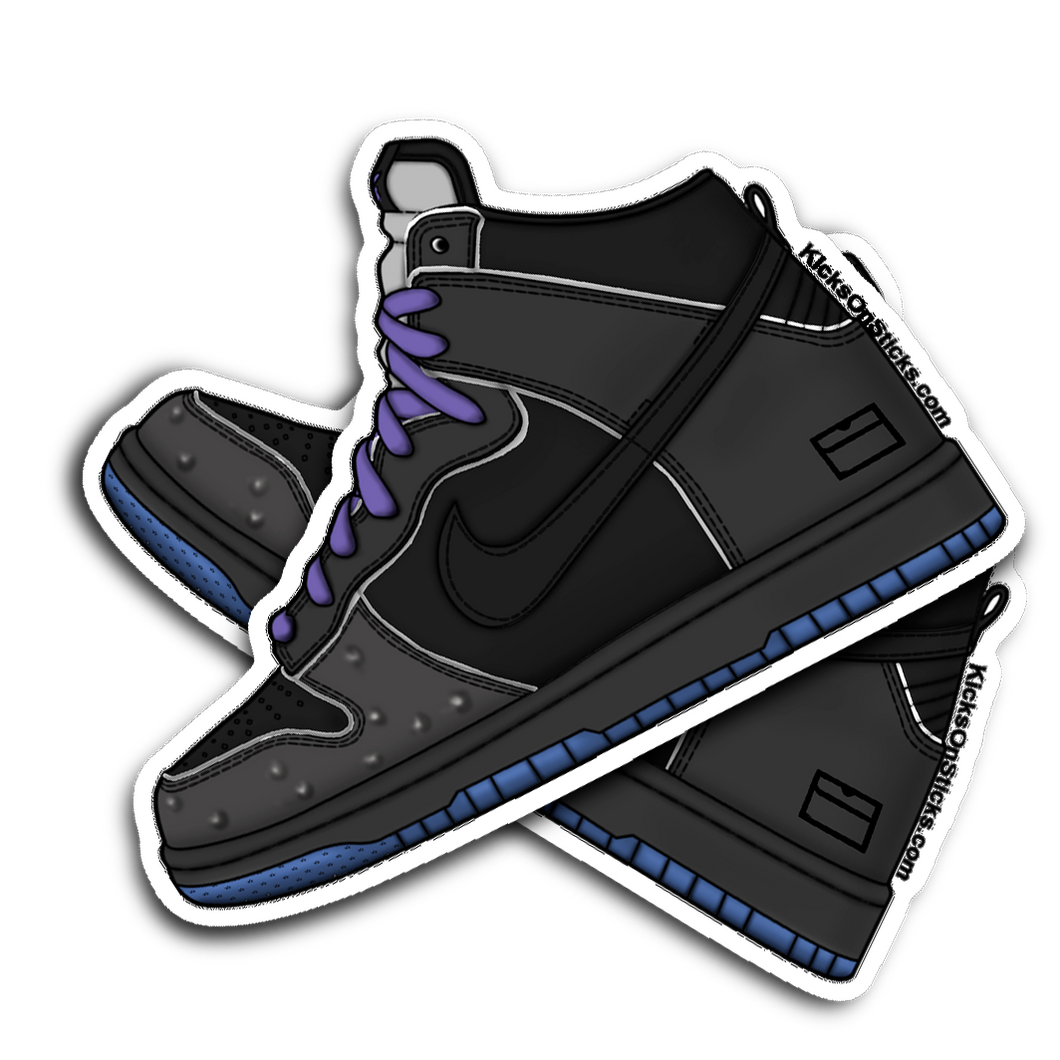 SB Dunk High Purple Box Sneaker Sticker