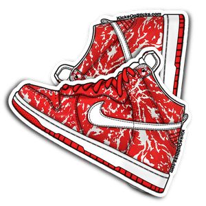 SB Dunk High "Raw Meat" Sneaker Sticker