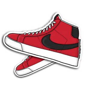 SB Blazer "Red Black" Sneaker Sticker