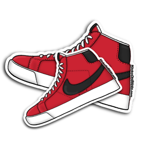 SB Blazer "Red Black" Sneaker Sticker