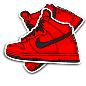 SB Dunk High "Red Devil" Sneaker Sticker