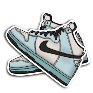 SB Dunk High "Sea Crystal" Sneaker Sticker