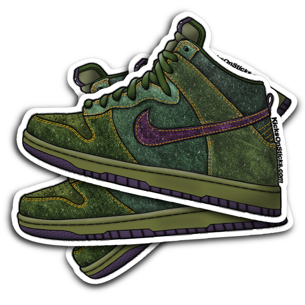 SB Dunk High "Skunk" Sneaker Sticker
