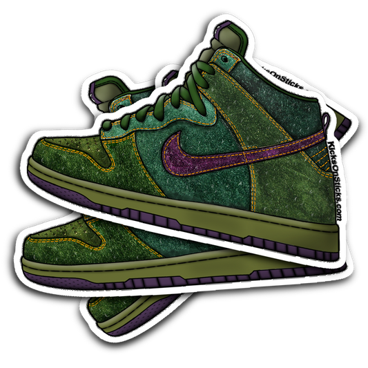 SB Dunk High "Skunk" Sneaker Sticker