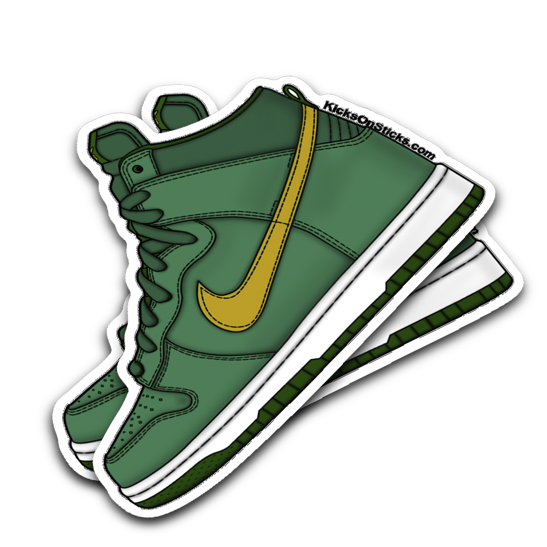 SB Dunk High "St Patty" Sneaker Sticker
