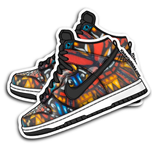 SB Dunk High "Stained Glass" Sneaker Sticker
