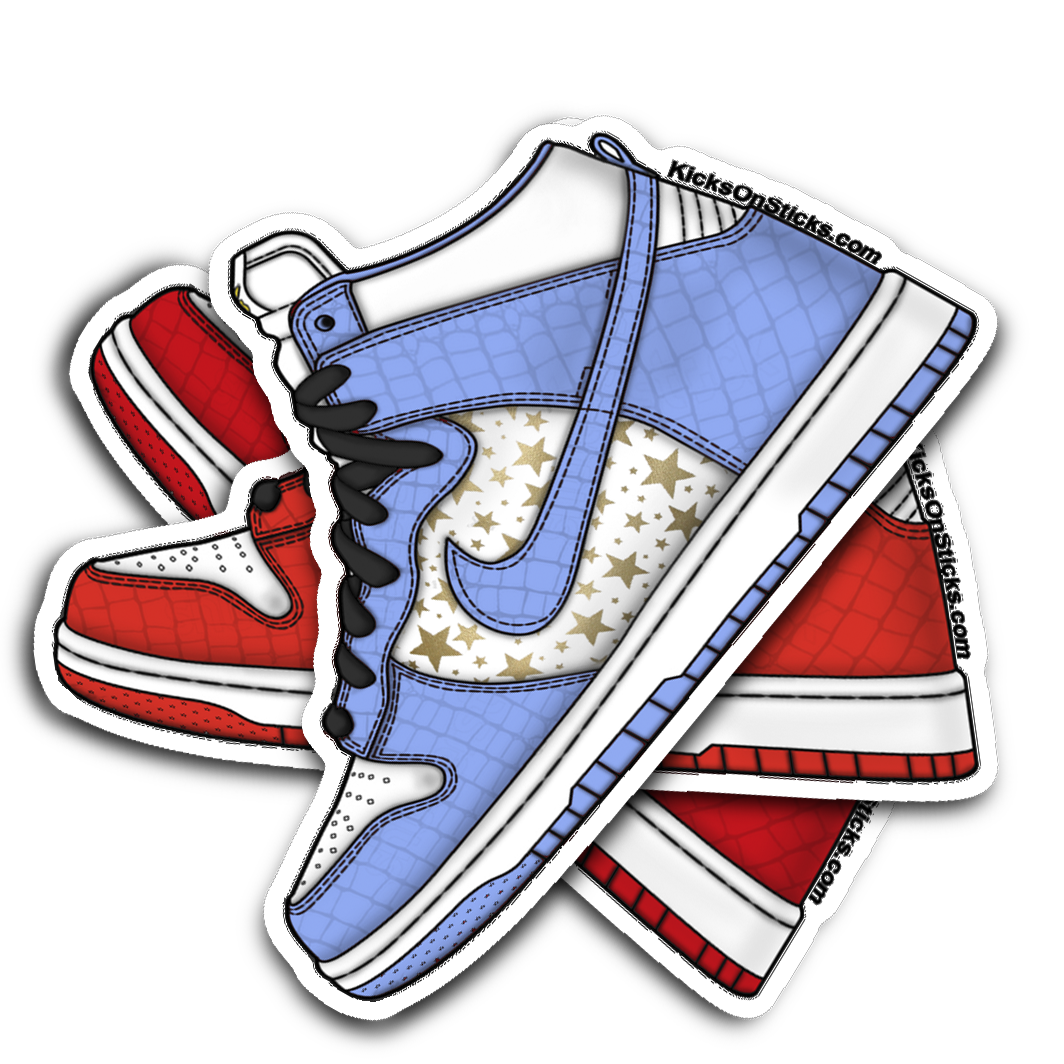 SB Dunk High "Supreme Blue" Sneaker Sticker