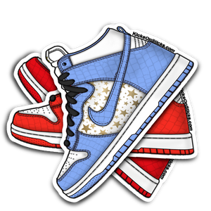 SB Dunk High "Supreme Blue" Sneaker Sticker