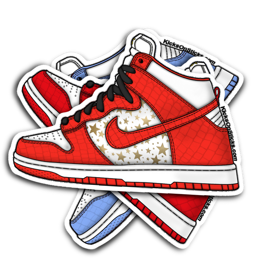 SB Dunk High "Supreme Orange" Sneaker Sticker