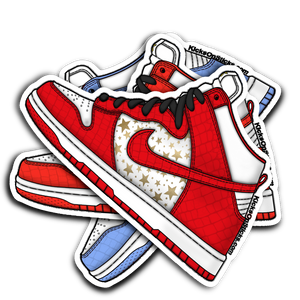 SB Dunk High "Supreme Red" Sneaker Sticker