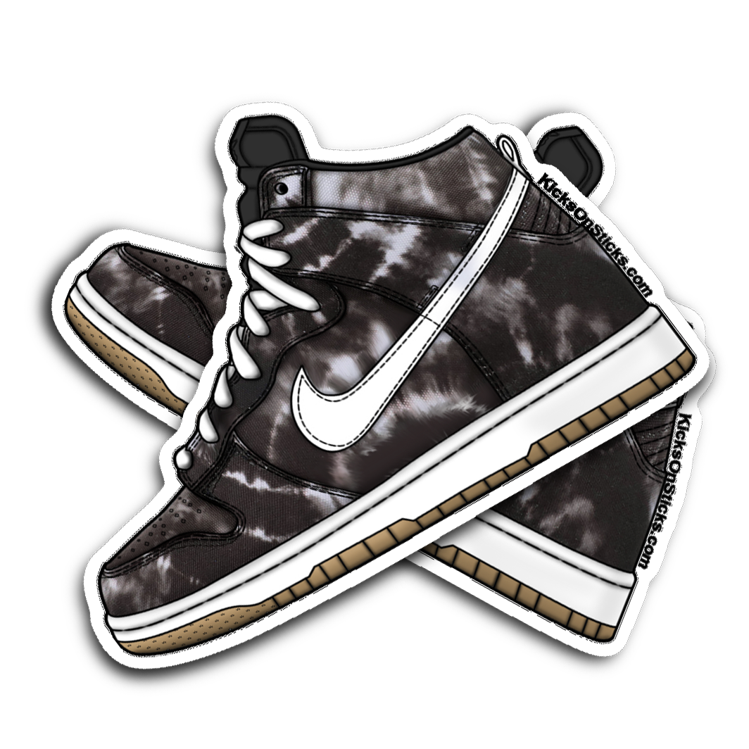 SB Dunk High "Tie Dye" Sneaker Sticker