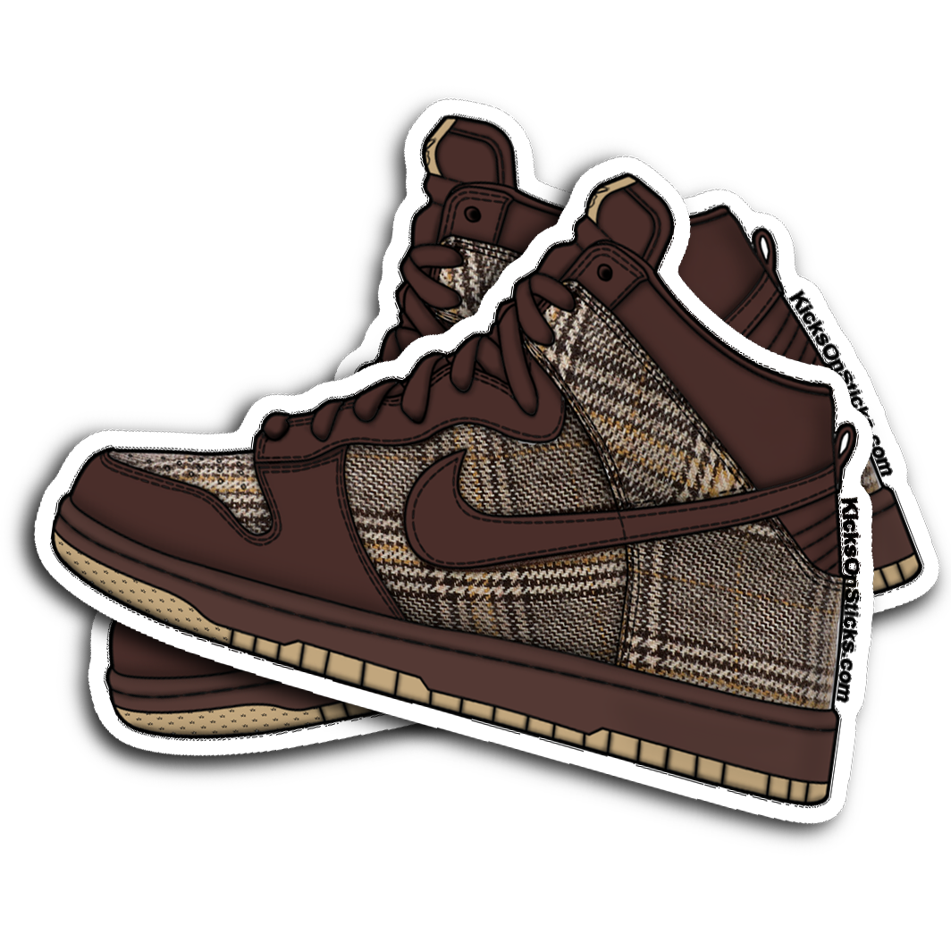 SB Dunk High "Tweed" Sneaker Sticker