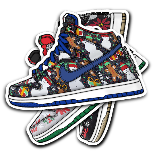 SB Dunk High "Ugly Sweater Blue" Sneaker Sticker
