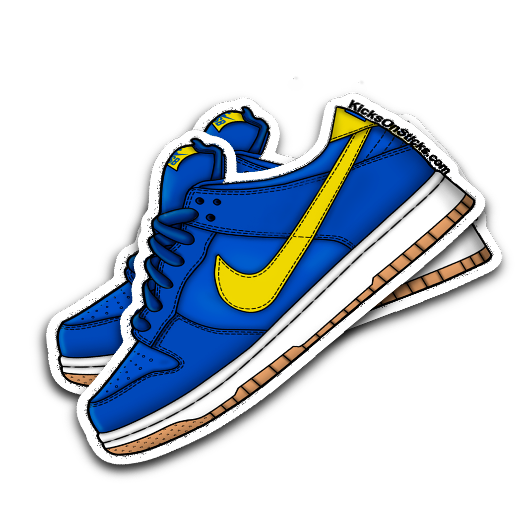 SB Dunk Low Boca Jr. Sneaker Sticker