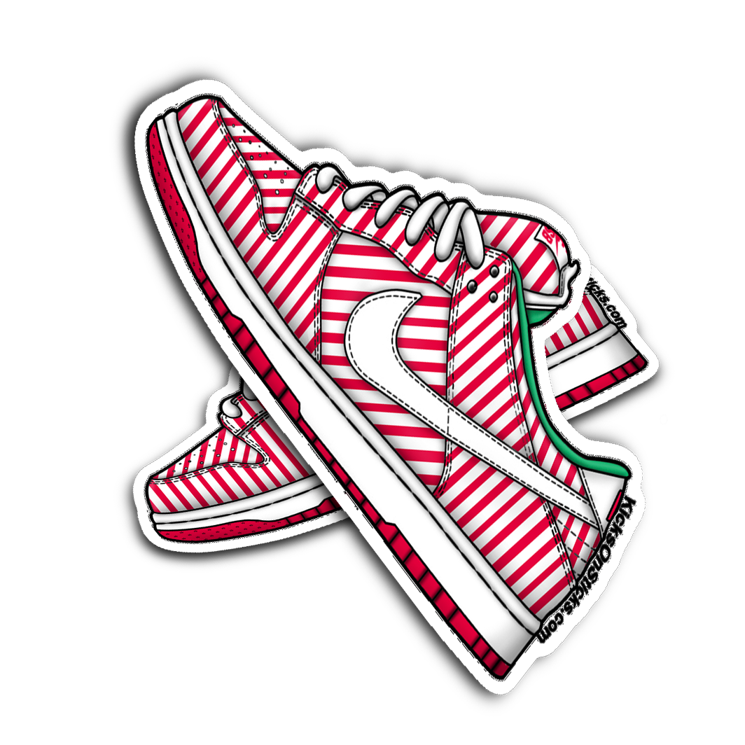 SB Dunk Low "Candy Cane" Sneaker Sticker