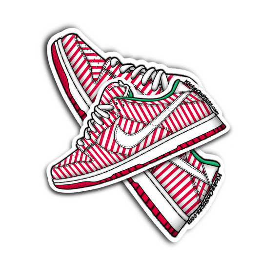 SB Dunk Low "Candy Cane" Sneaker Sticker